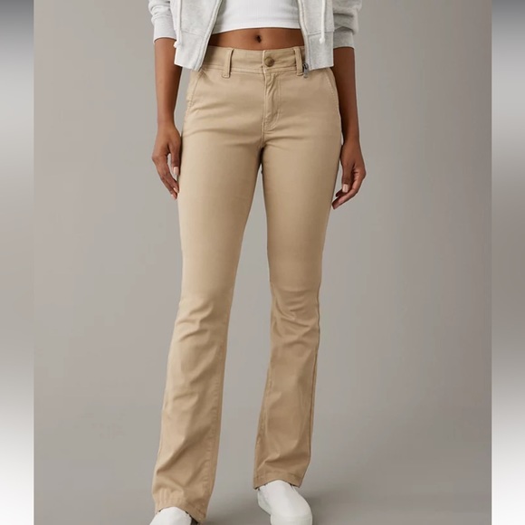 American Eagle Outfitters Pants - American eagle outfitter kick boot stretch size 20 khaki pants NWT
